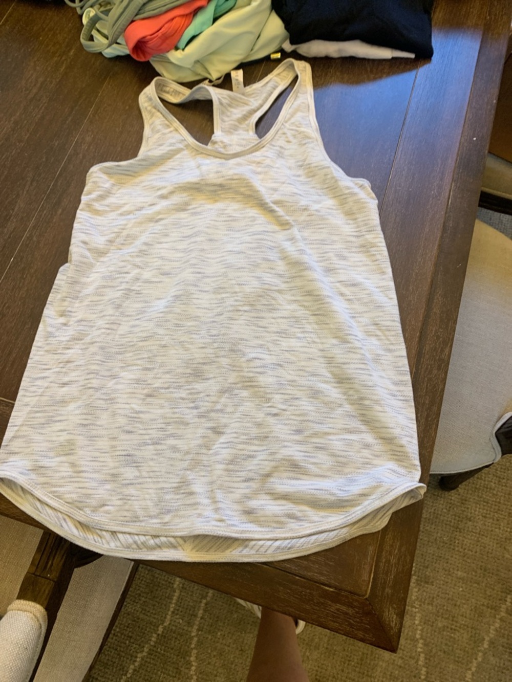 Lululemon racerback workout top size 2